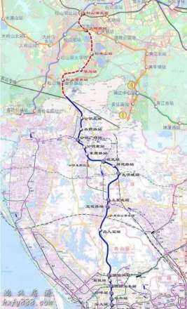 站点规划站点出来了    深圳地铁13号线又叫石岩线,线路全长约27km