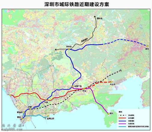 深圳将建5条城际铁路总投资约2018亿元！来看看经过这些地方